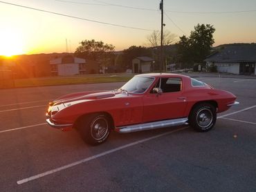 Ruby, a 1966 Corvette. Fast just standing still!