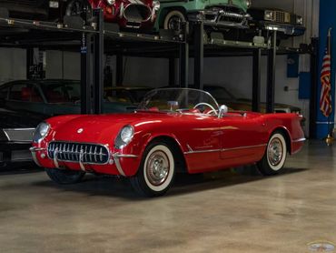 Ruby, a 1954 Corvette. Timeless class and elegance for your special day's photo shoot.