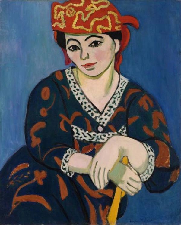 picture of painting The Red Turban, 1907, by Matisse borrowed from Pennsylvania