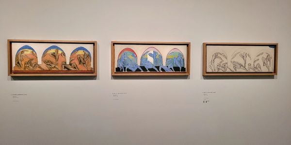 three painting collages by Matisse : The Dance