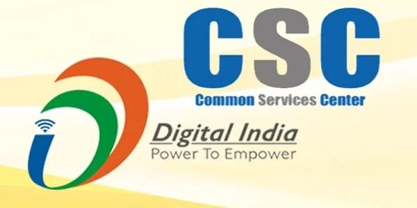Logo of CSC Common Services Center with Digital India tagline.