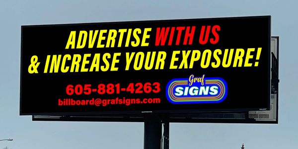Increase your business exposer, promote a product or service or post a help wanted ad! Graf Signs di