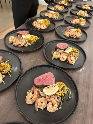 Plated Petit Filet. Popular for weddings and high end corporate dinners. Dinner catering Lubbock. cax