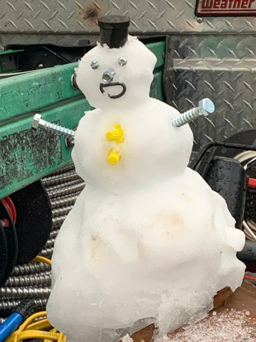 Making the best of a cold day!