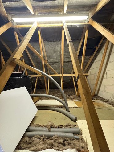 Spray foam remedial work completed by SFIR Home Improvements, great job, customer really pleased