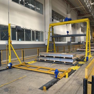 Portal Vinç genel anlamıyla yarı açık veya açık alanlarda yük taşıma ve depolamada kullanılan vinç ç