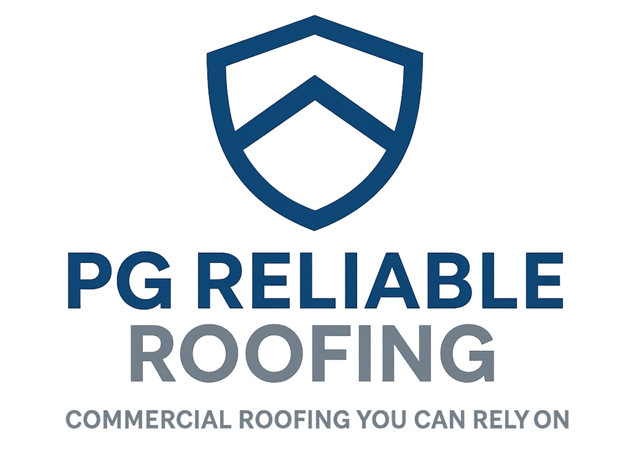 Logo for PG Reliable Roofing featuring a shield symbol.