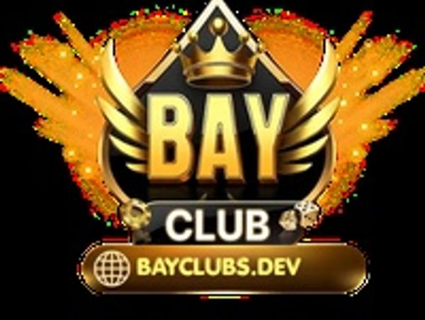 Bay Club logo with gold wings and crown.