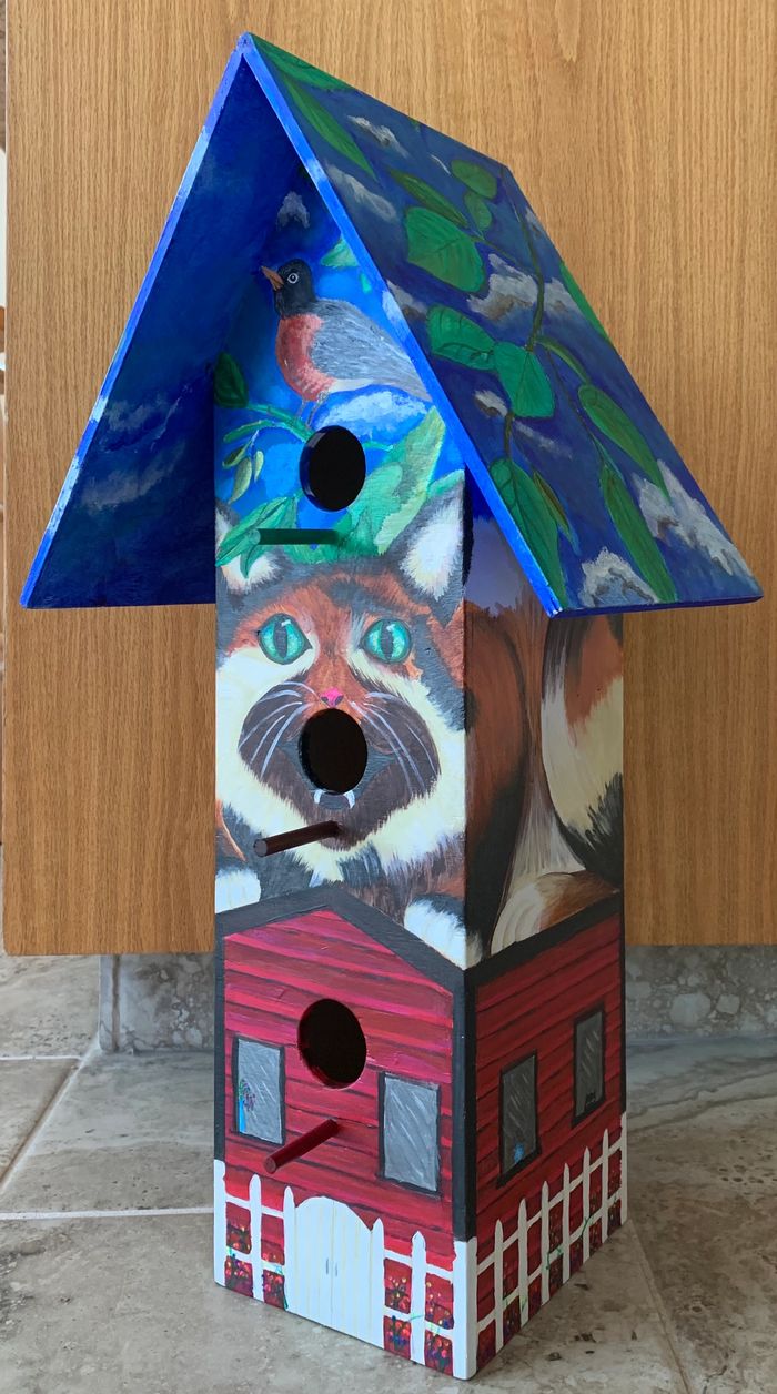 Birdhouse is up auction. Proceeds to Last Mountain Pioneer Home in Strasbourg Sk