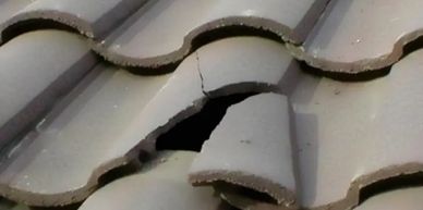 Cracked tile