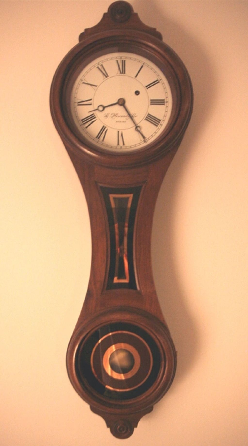 irca 1974: E. Howard & Co., Boston #10 Regulator. 8 day, weight driven, time only movement.