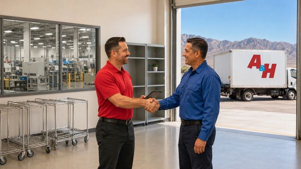 A&H IT Renew plans future electronics pickups with an Adelanto manufacturing manager.