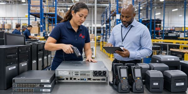 Industrial technology is recorded for serialized reporting before responsible recycling.