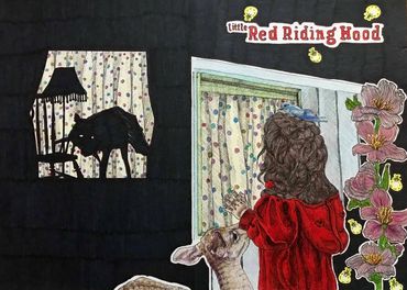 Illustration of red riding hood