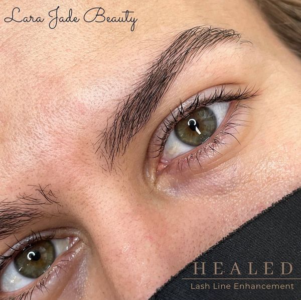 Healed lash line enhancement by Lara Jade Beauty