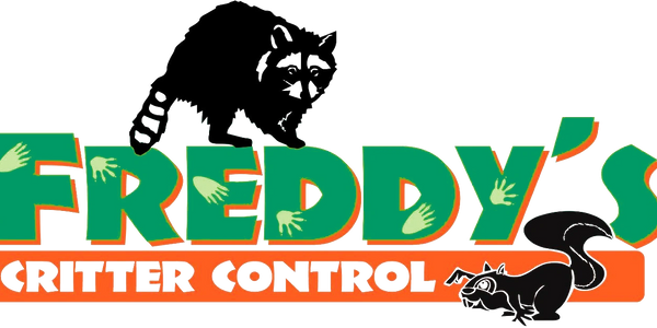 This image is a logo for "Freddy's Critter Control," a pest and wildlife removal service.