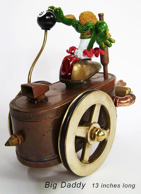 Assemblage car sculpture by Santa Barbara artist Tal Avitzur.