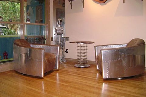 Custom coffee table made by Santa Barbara artist Tal Avitzur.