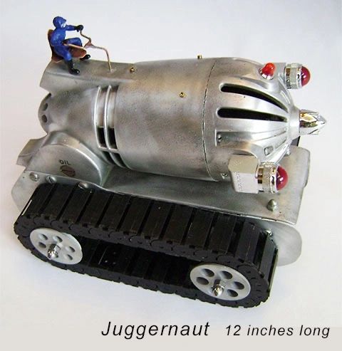 Assemblage car sculpture by Santa Barbara artist Tal Avitzur.