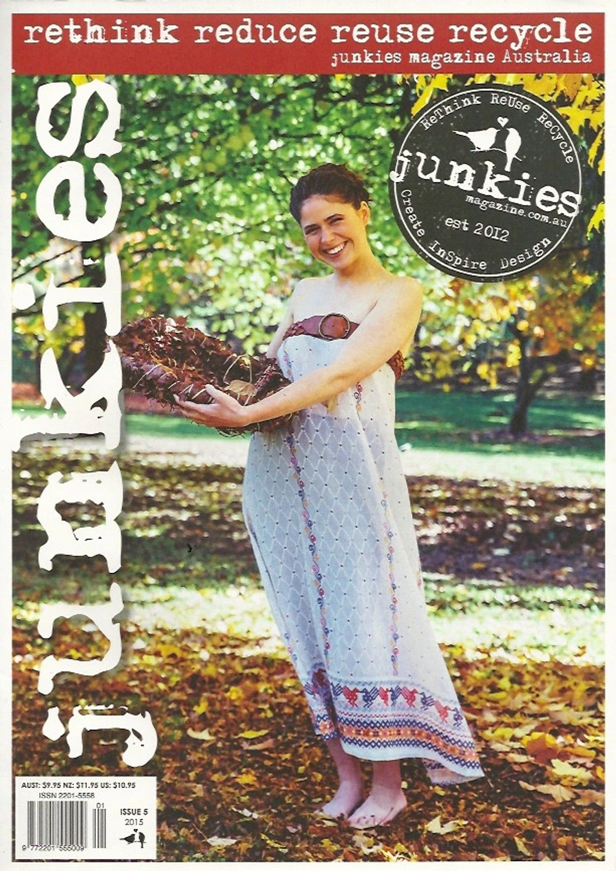 Cover of Junkies Magazine, Issue 5, 2015.