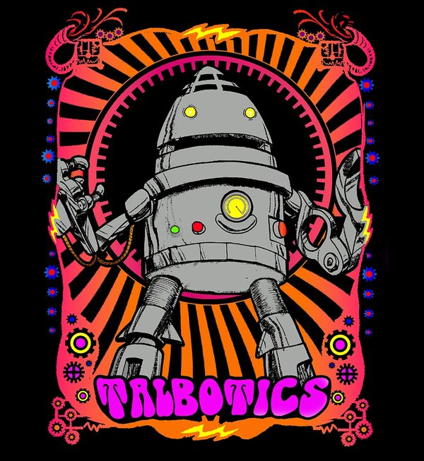 Talbotics robot logo design.