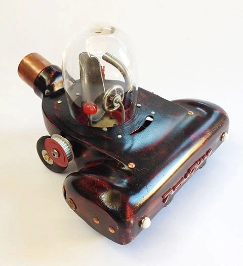 Assemblage car sculpture by Santa Barbara artist Tal Avitzur.