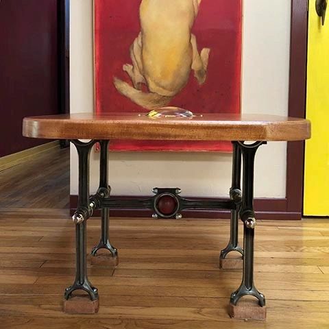 Custom coffee table made by Santa Barbara artist Tal Avitzur.