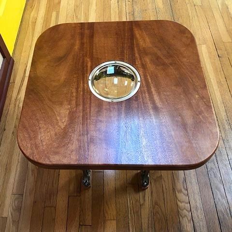 Custom coffee table made by Santa Barbara artist Tal Avitzur.