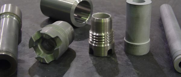Various industrial metal machining parts.