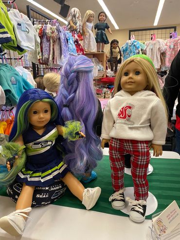 Custom Doll Clothes - Many sizes
Text Milly Bishop at 360-961-6976 or
email midbish@aol.com