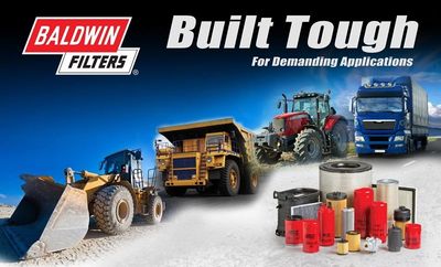 Baldwin Filters - lube, air, fuel, coolant and hydraulic filters for engine-powered equipment. 