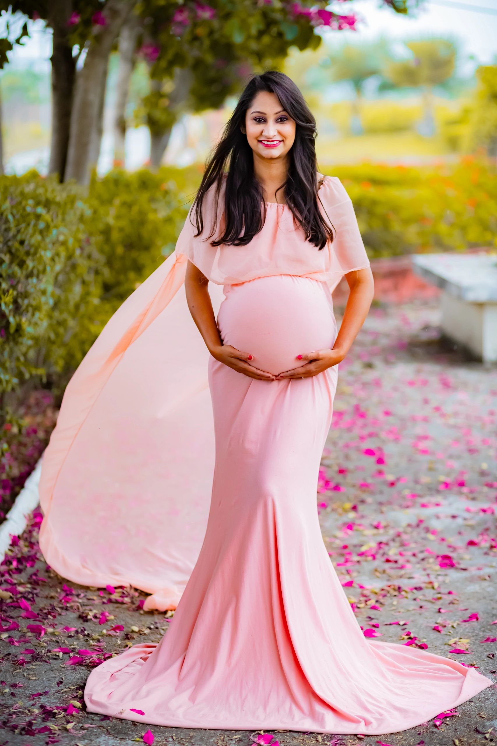 Maternity Photo shoot Trail Gown