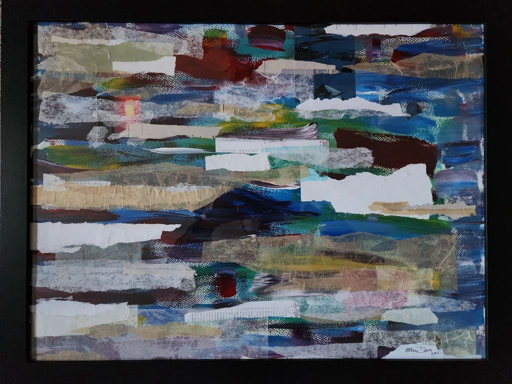18" x 14"
Watercolor paper, acrylics, watercolors, paper, and linen