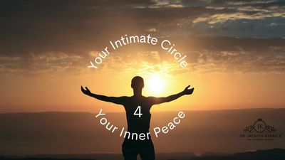 Silhouette welcomes sunrise, symbolizing inner peace and intimate circle.