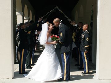 Military wedding of a Seargent First Class