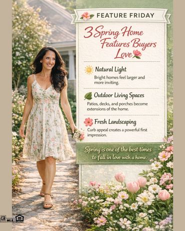 Real estate tips for people selling their home and what buyers look for. woman walking in a garden