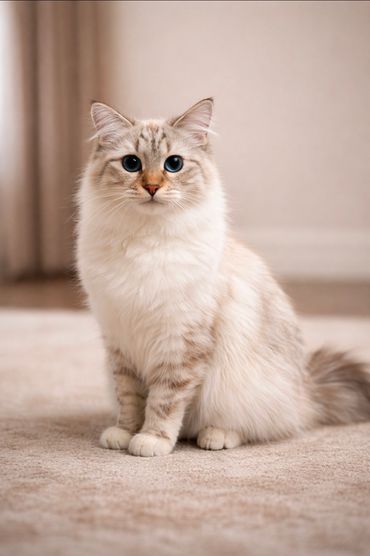 Duchess Elowyn, Seal Tortie Lynx Point, 11 months old. (December 2025)