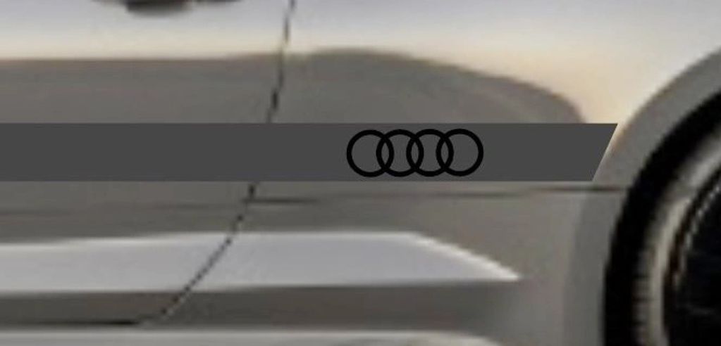 Closeup of Audi emblem