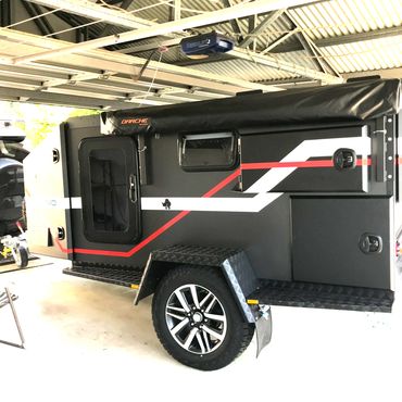 Camper pinstripe, pinstriping, graphics, design