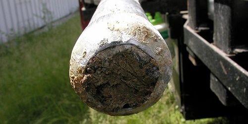 Core soil sample from contract driller.