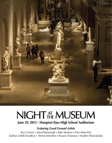 Poster for Good Ground Artists art event.