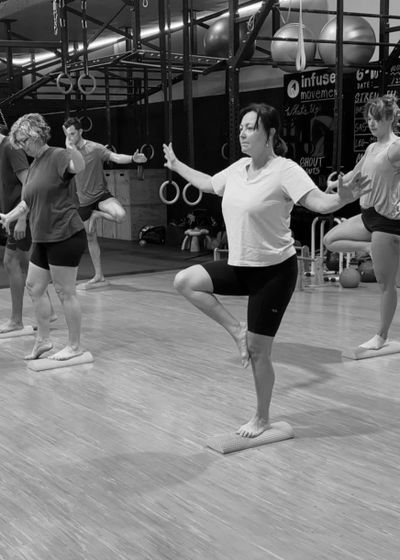Balance training for over-50's at Infuse Health in Adamstown