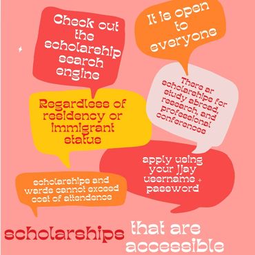 Scholarships and Interacting with students through communication information.