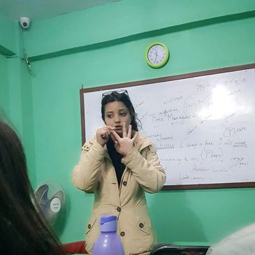 Public Speaking session glimpses