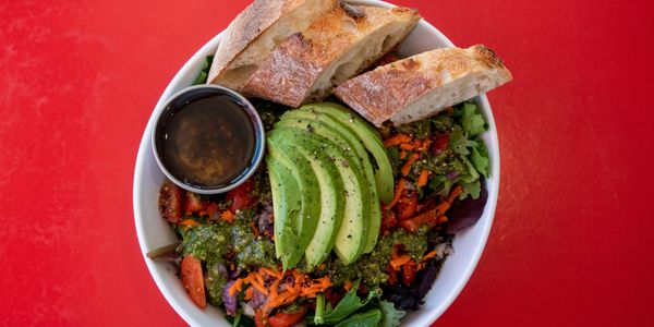 vegetarian salad, organic salad, homemade dressing