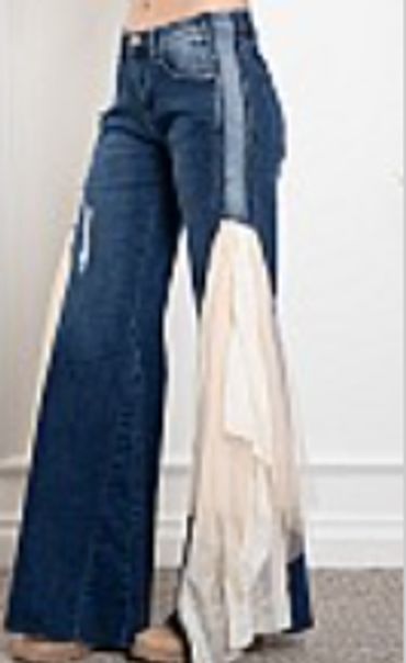 Blue Velvet LA Ruffle Jean