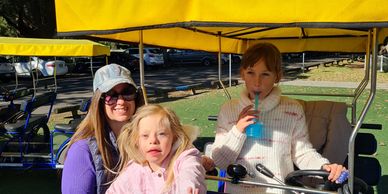Centennial park 
Hire a bike or a four seater 
For a fun trip around the park