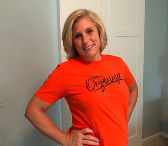 Dorothy The Organizer in the boss organizer t-shirt