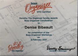 Boss organizer DTO Certified Certification
