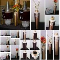 Handcrafted Fabric and Glass Vase